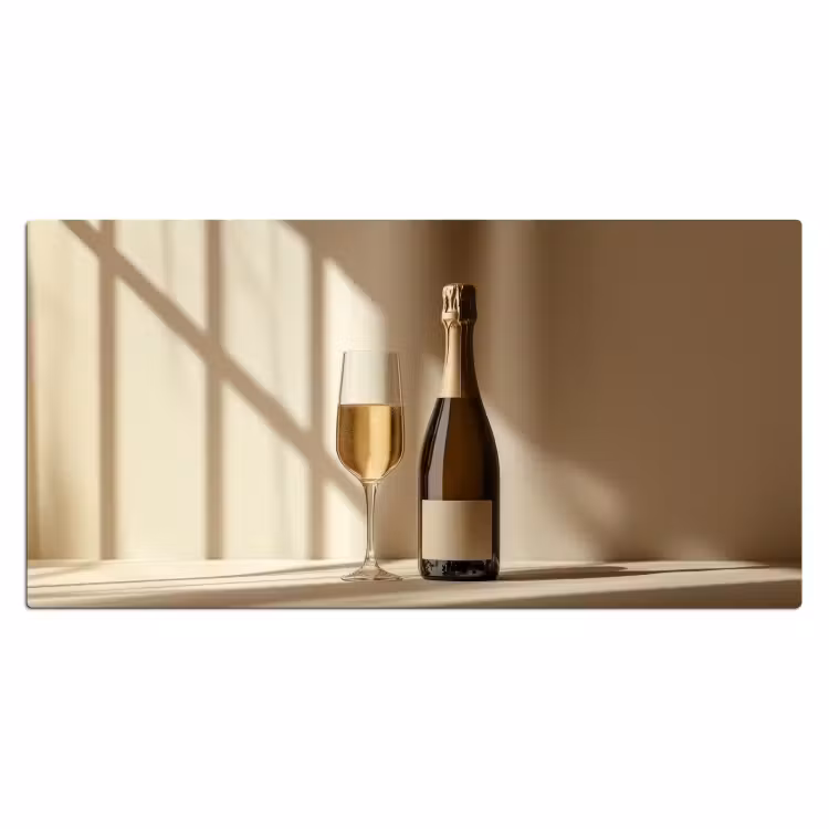 Bureau onderlegger - Champagne - Beige - Schaduw - Bubbels — 1