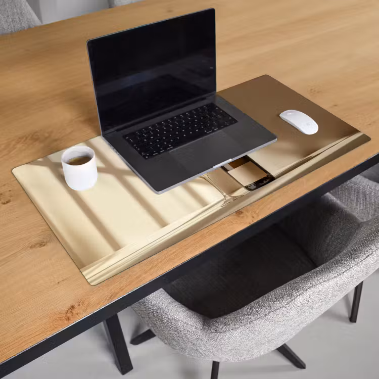 Bureau onderlegger - Champagne - Beige - Schaduw - Bubbels — 2