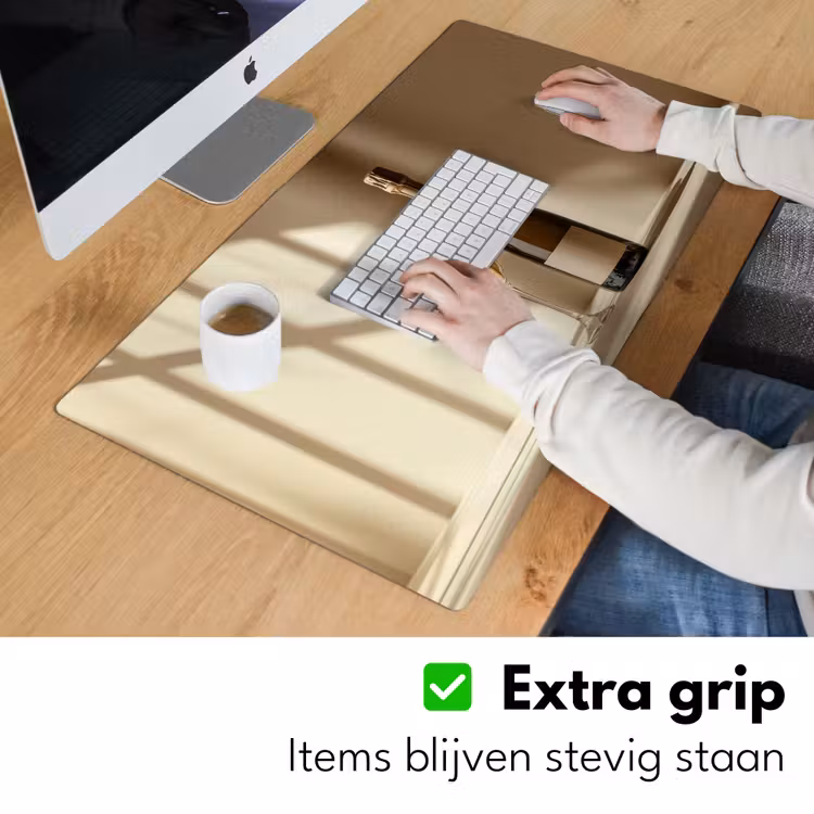 Bureau onderlegger - Champagne - Beige - Schaduw - Bubbels — 5