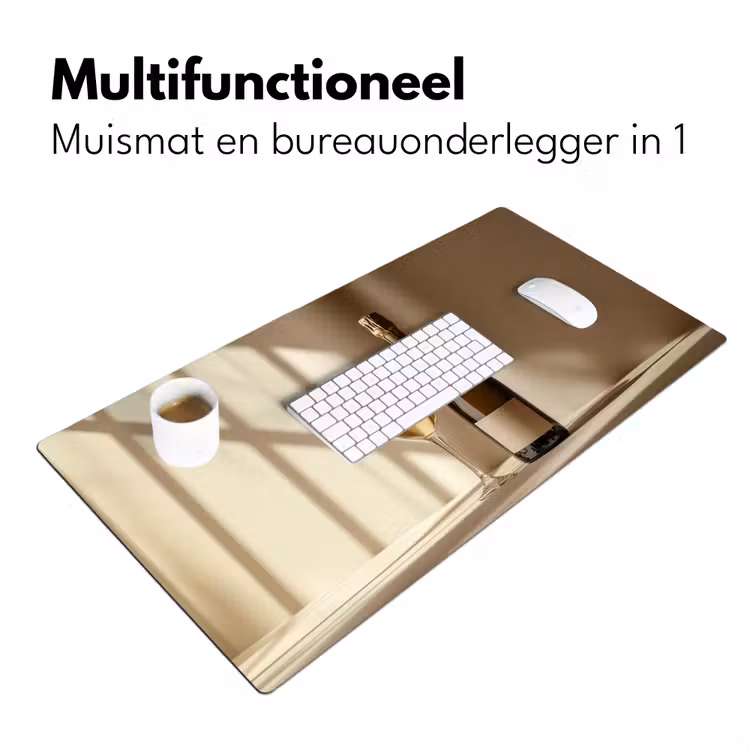 Bureau onderlegger - Champagne - Beige - Schaduw - Bubbels — 6