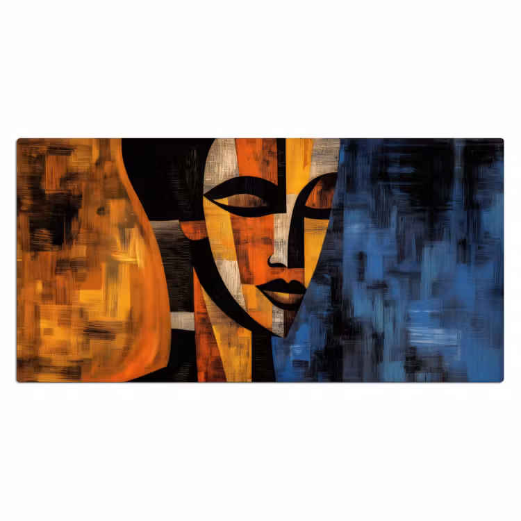 Bureau onderlegger - Abstract - Portret - Kleurvakken — 1