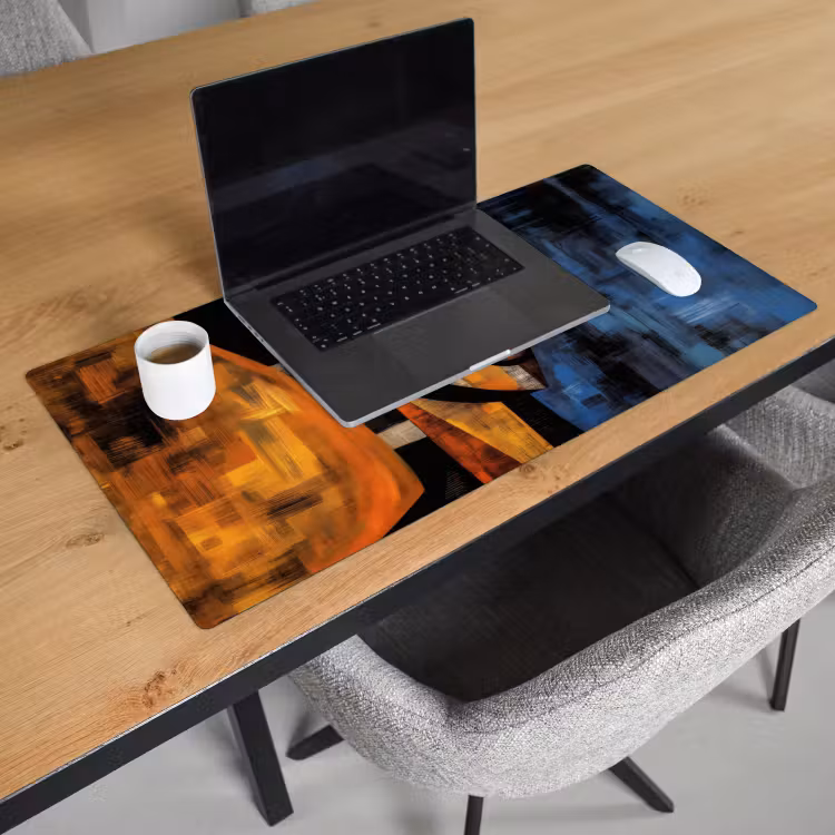 Bureau onderlegger - Abstract - Portret - Kleurvakken — 2