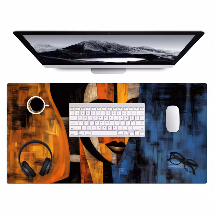 Bureau onderlegger - Abstract - Portret - Kleurvakken — 3