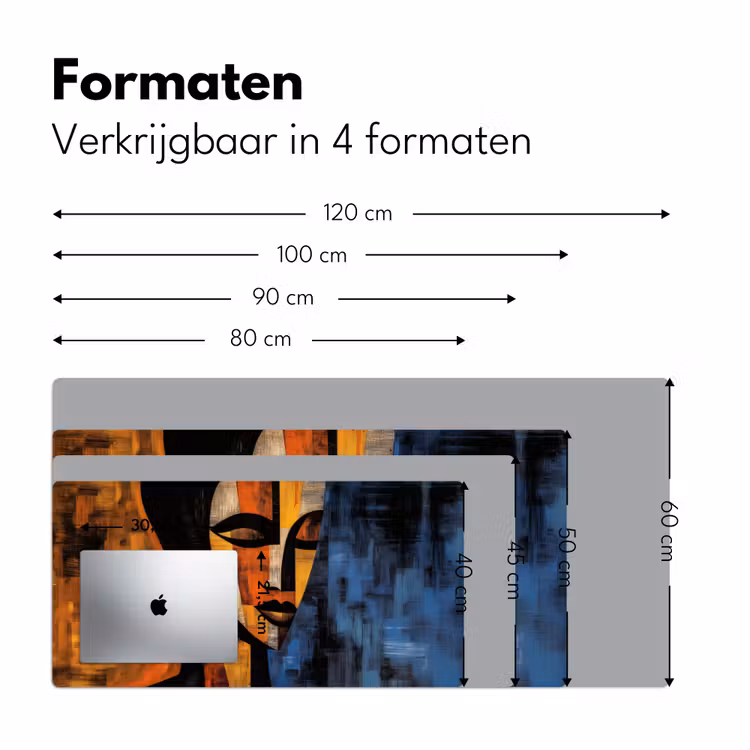 Bureau onderlegger - Abstract - Portret - Kleurvakken — 7