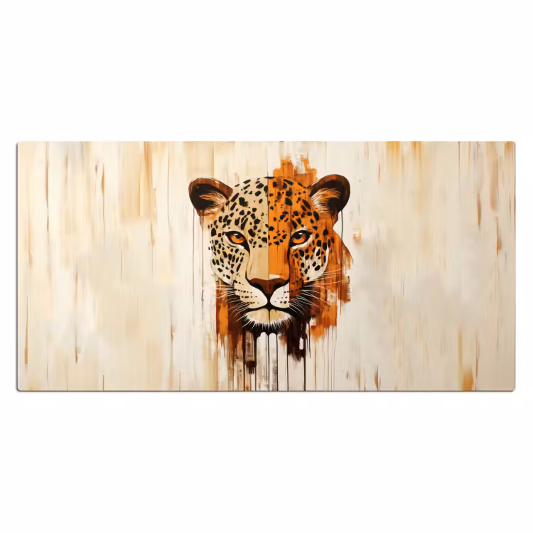 Bureau onderlegger - Luipaard - Symmetrisch - Strepen — 1
