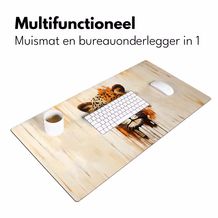 Bureau onderlegger - Luipaard - Symmetrisch - Strepen — 6