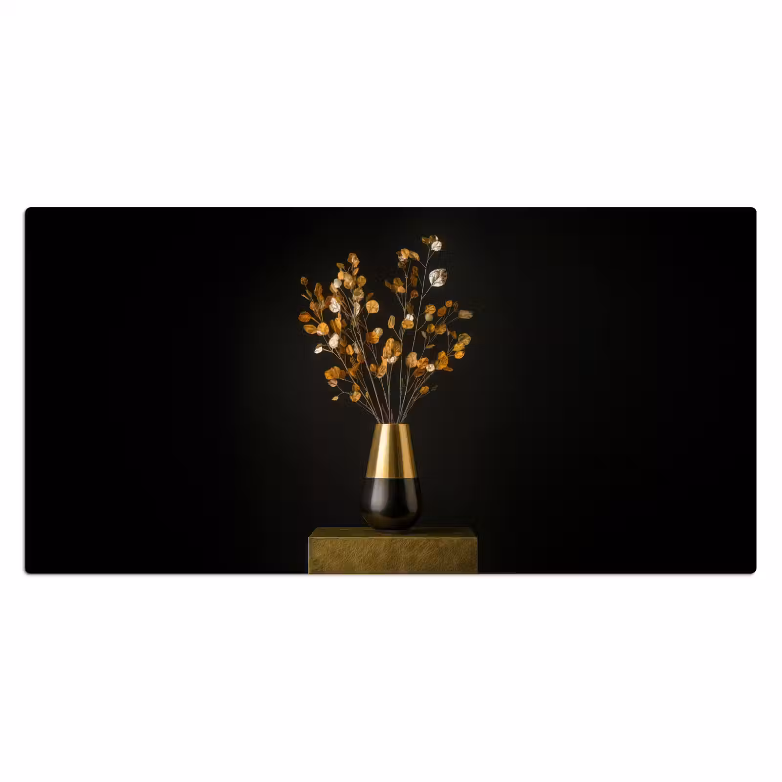 Bureau onderlegger - Goudbruine - Bladeren - Vaas - Herfstachtig — 1