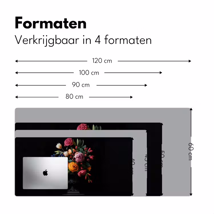 Bureau onderlegger - Boeket - Romantisch - Kleurrijk — 7