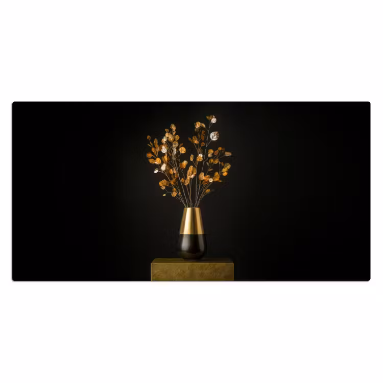 Bureau onderlegger - Goudbruine - Bladeren - Vaas - Herfstachtig — 1