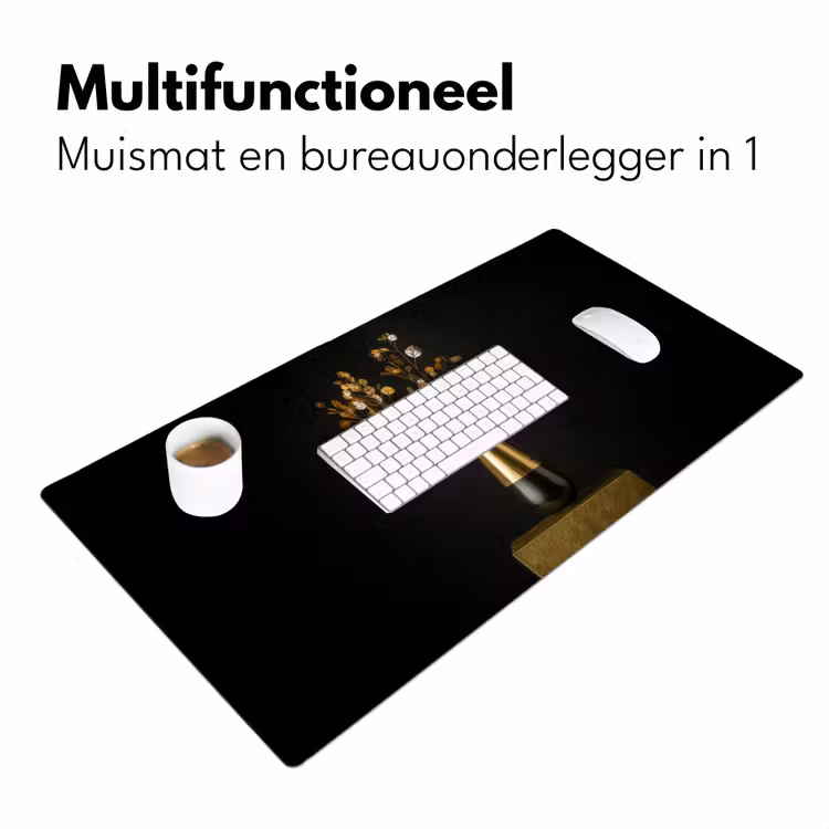 Bureau onderlegger - Goudbruine - Bladeren - Vaas - Herfstachtig — 6