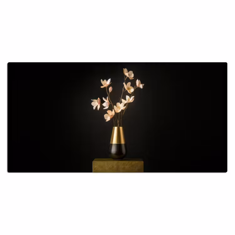 Bureau onderlegger - Sierlijk - Boeket - Goud - Vaas — 1