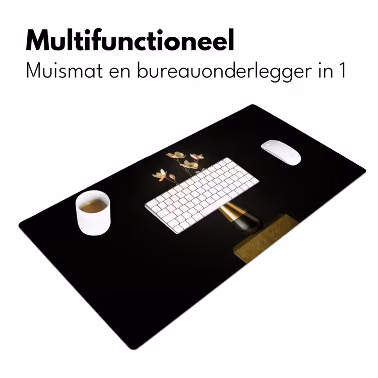 Bureau onderlegger - Sierlijk - Boeket - Goud - Vaas — 6