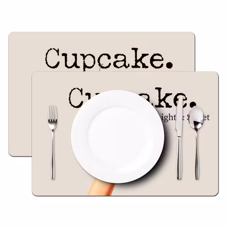 Placemat - 6 stuks - Cupcake - Zoet - Kers — 2