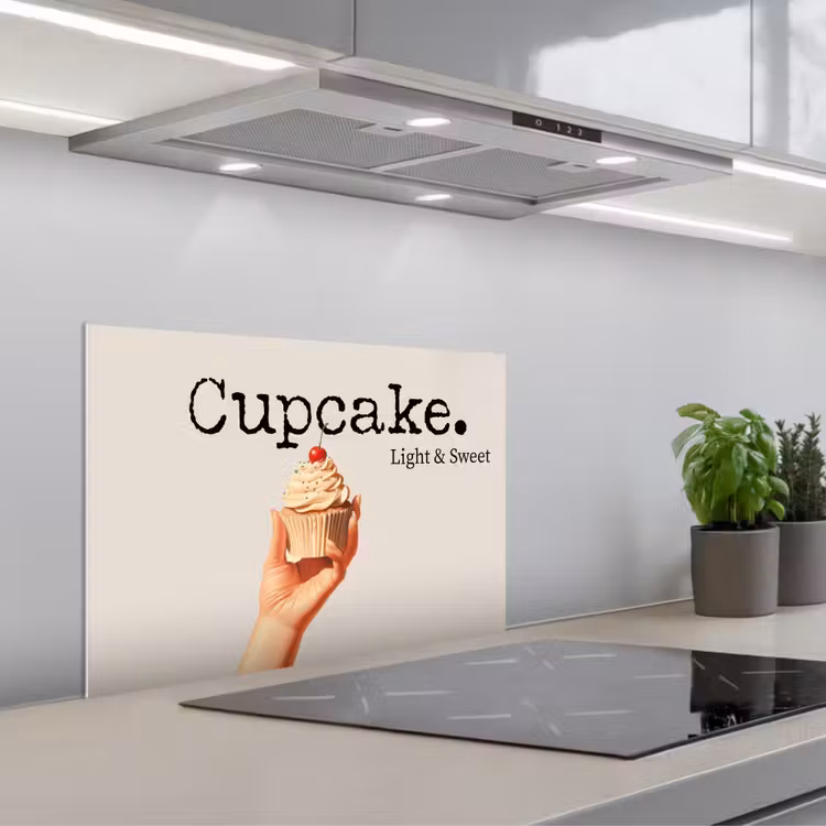 Spatscherm keuken - Cupcake - Zoet - Kers — 5