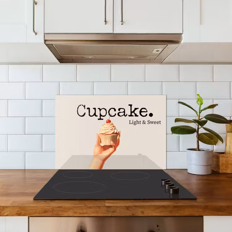 Spatscherm keuken - Cupcake - Zoet - Kers — 6