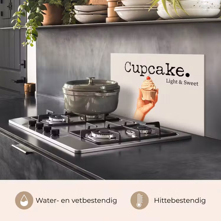 Spatscherm keuken - Cupcake - Zoet - Kers — 7