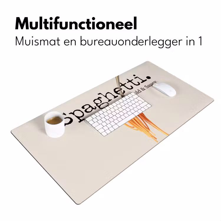 Bureau onderlegger - Spaghetti - tomatensaus - Parmezaanse kaas — 6