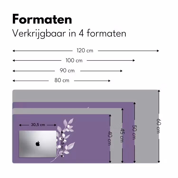 Bureau onderlegger - Tak - Sierlijk - Bladeren - Minimalistisch — 7