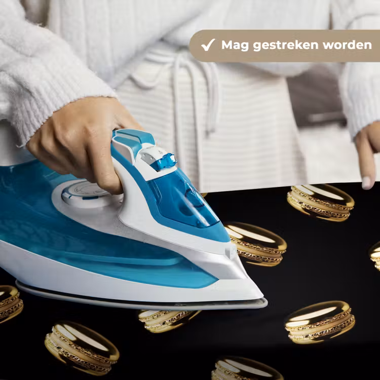 Wandkleed - Macarons - Patroon - Goud - Zwart — 6