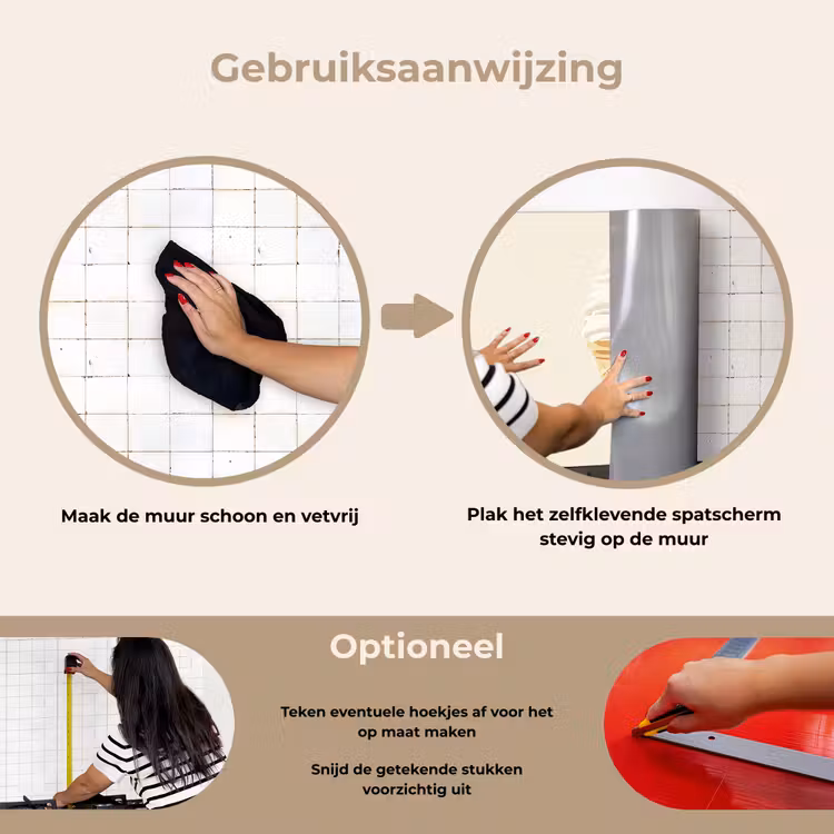 Spatscherm keuken - Softijs - Hoorntje - Wit — 8