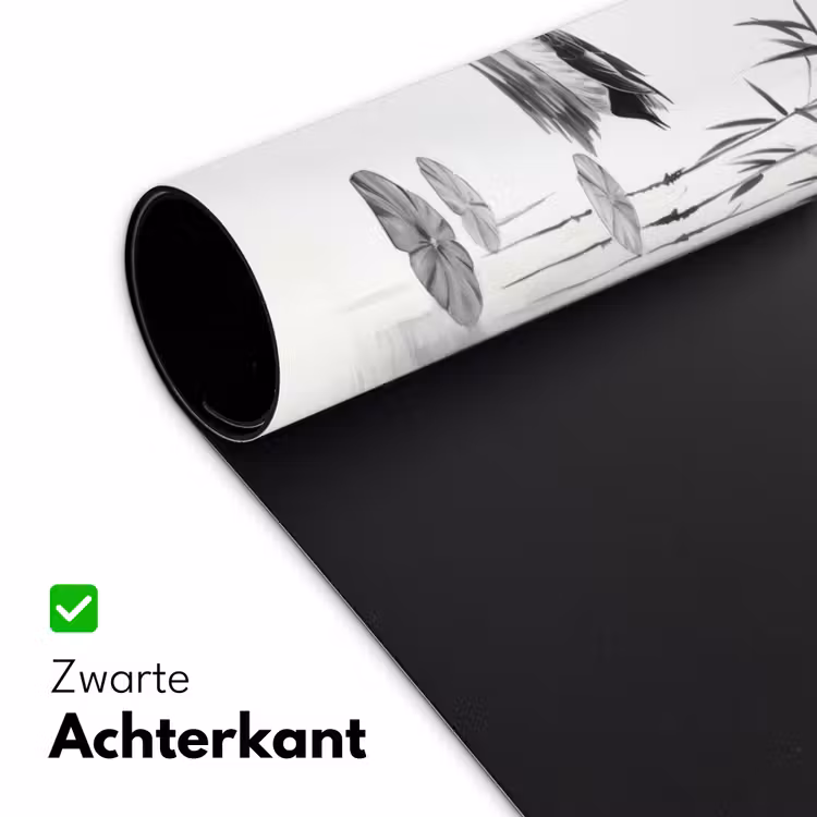 Bureau onderlegger - Eenden - Waterlelies - Riet - Zwart — 4
