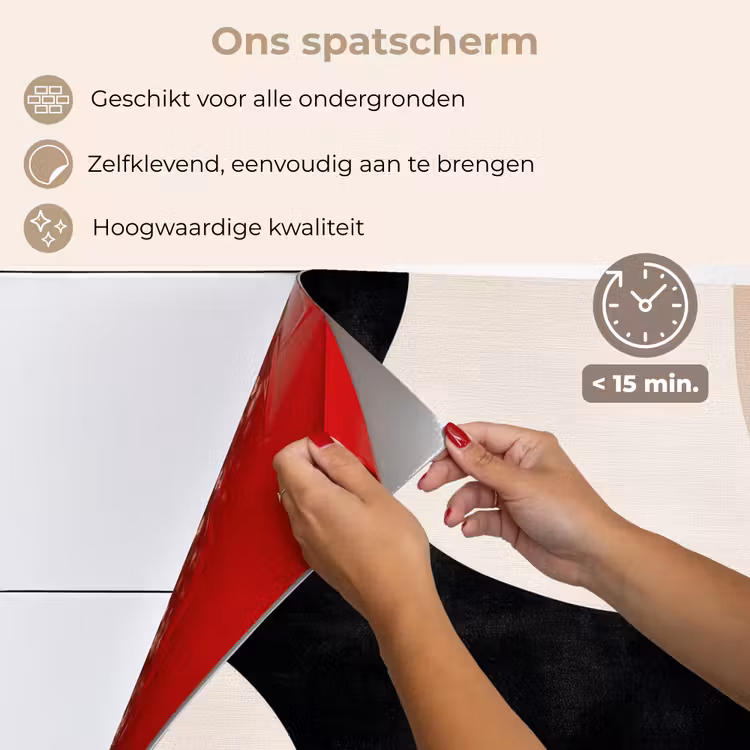 Spatscherm keuken - Abstract - Japandi - Beige - Modern — 4