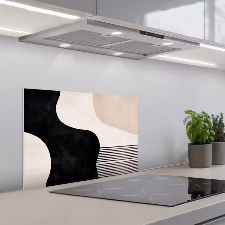 Spatscherm keuken - Abstract - Japandi - Beige - Modern — 5