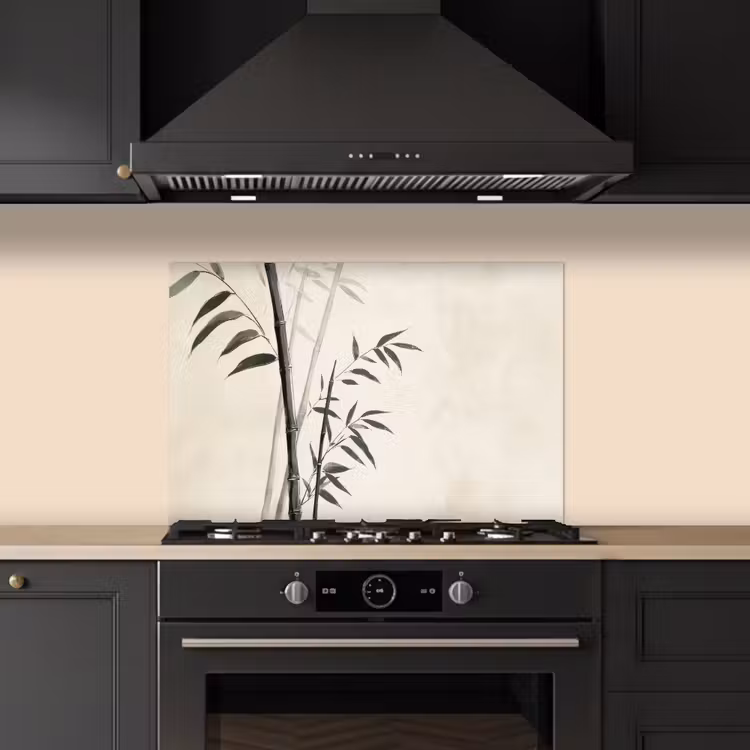 Spatscherm keuken - Japandi - Bamboe - Beige — 2