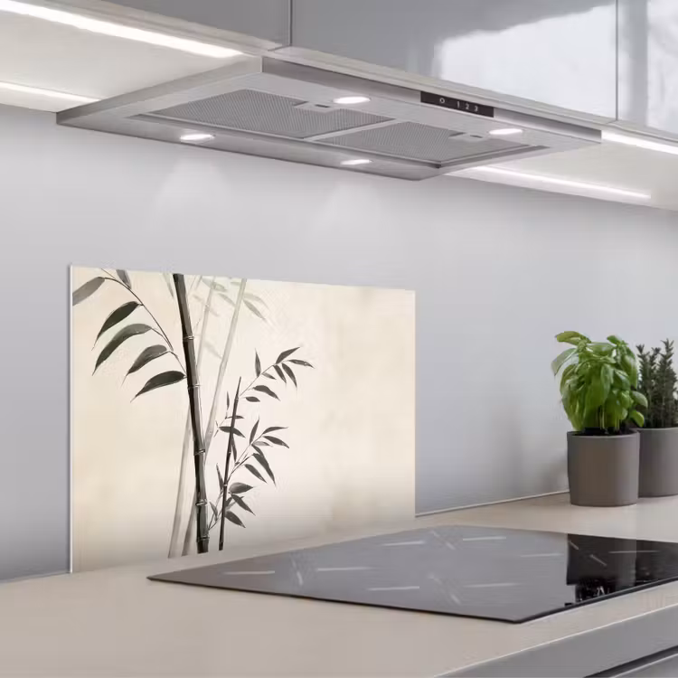 Spatscherm keuken - Japandi - Bamboe - Beige — 5