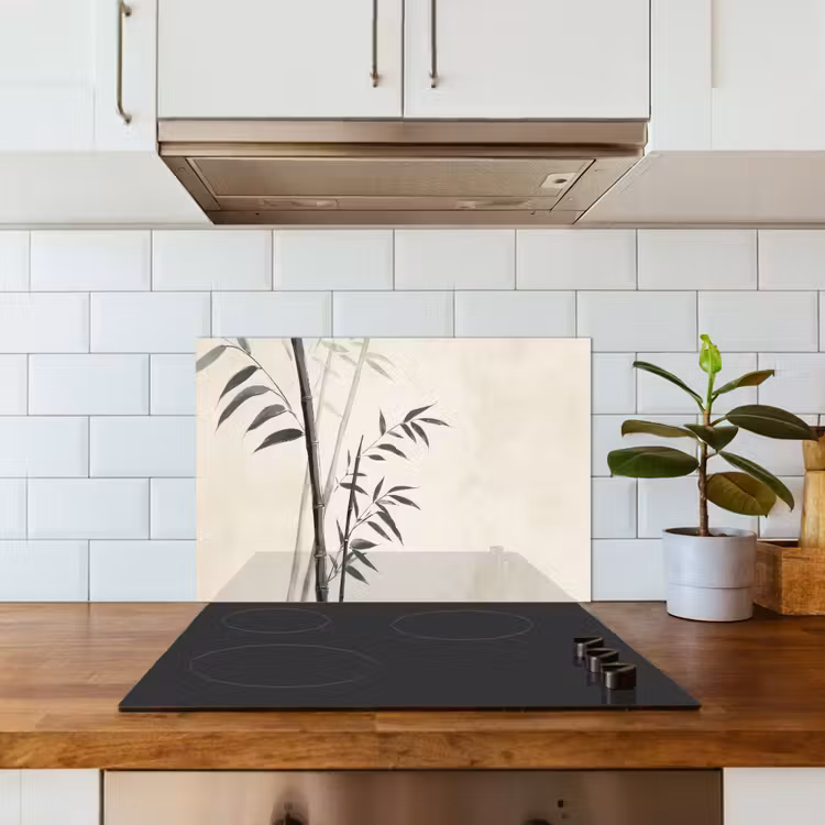Spatscherm keuken - Japandi - Bamboe - Beige — 6