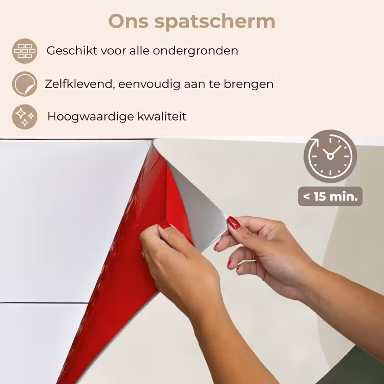 Spatscherm keuken - Japandi - Groen - Abstract - Modern — 4