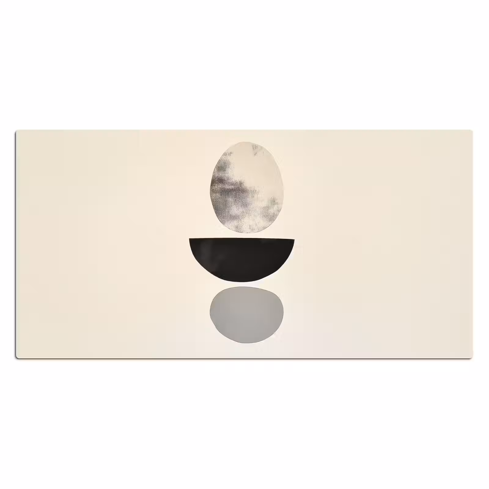 Bureau onderlegger - Beige - Japandi - Wabi sabi — 1