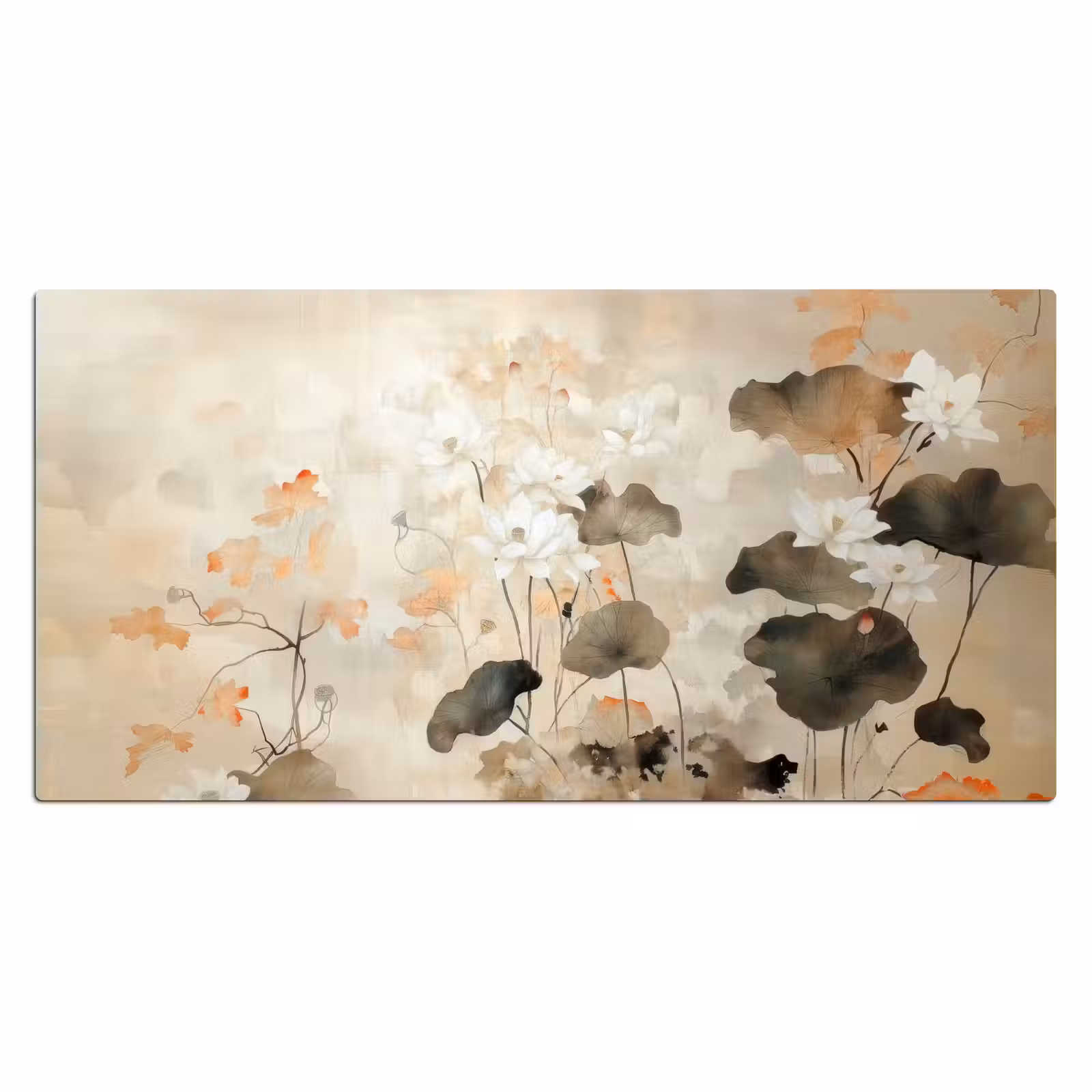 Bureau onderlegger - Bloemen - Japandi - Wabi sabi — 1