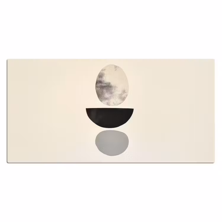 Bureau onderlegger - Beige - Japandi - Wabi sabi — 1