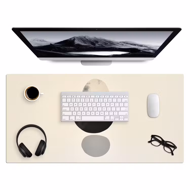 Bureau onderlegger - Beige - Japandi - Wabi sabi — 3