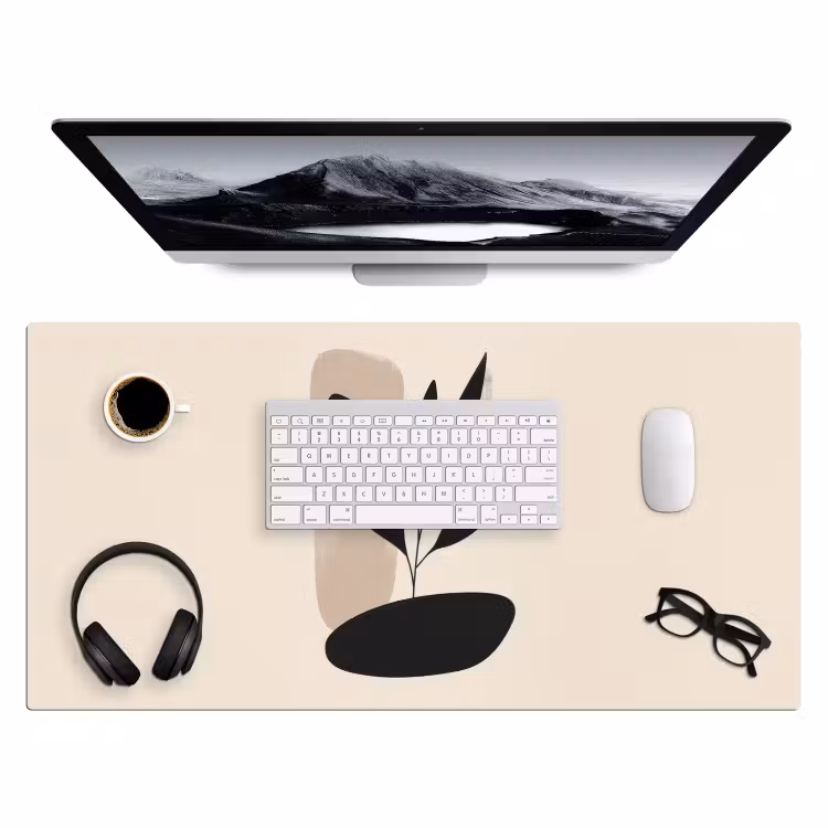 Bureau onderlegger - Plant - Beige - Japandi — 3