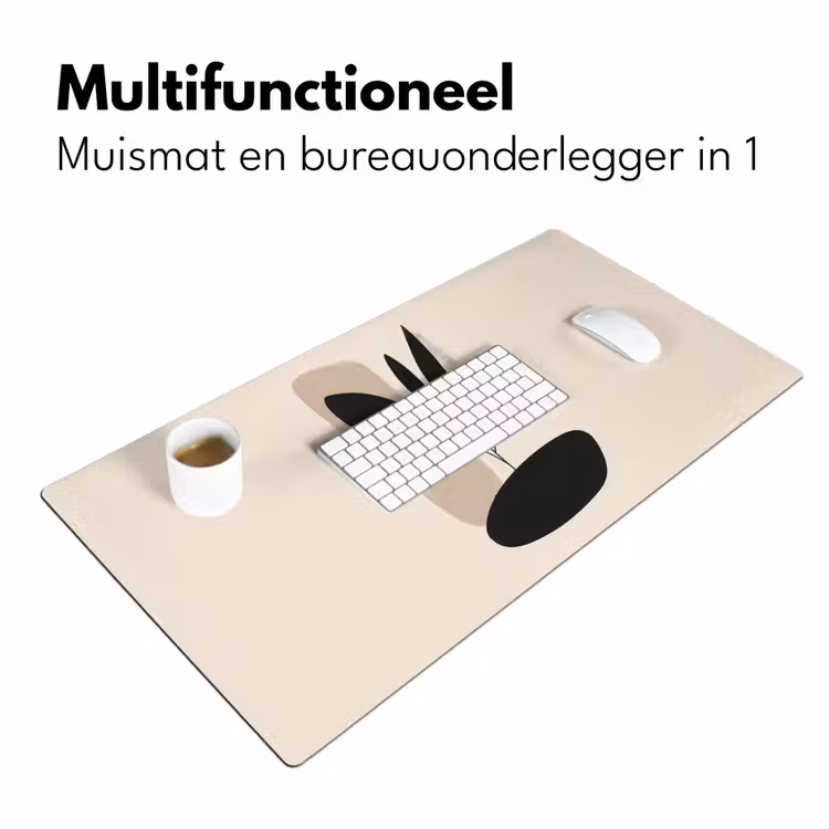 Bureau onderlegger - Plant - Beige - Japandi — 6