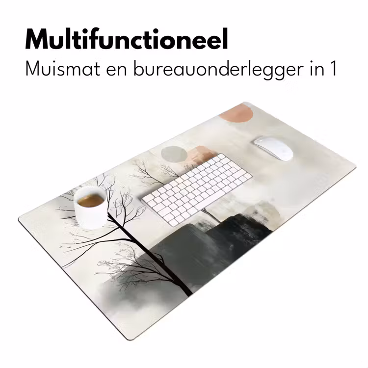 Bureau onderlegger - Wabi sabi - Beige - Plant — 6
