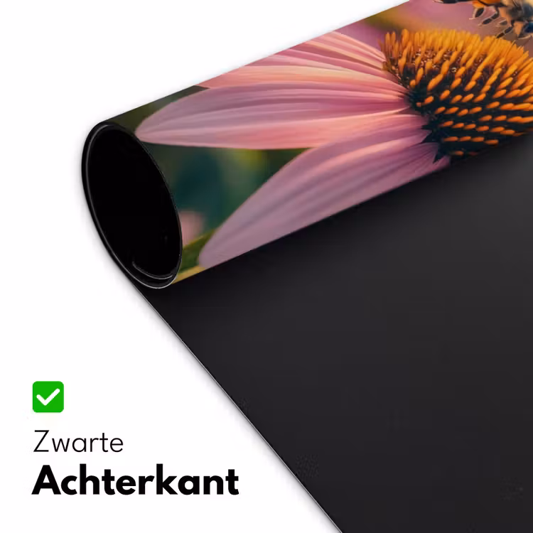 Bureau onderlegger - Bloemen - Paars - Bijen — 4