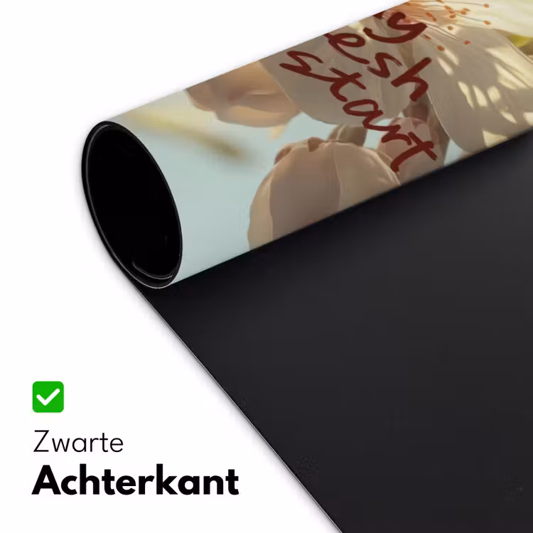 Bureau onderlegger - Bloesems - Zonlicht - Quote - Wit — 4
