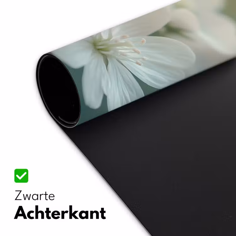 Bureau onderlegger - Lieveheersbeestje - Bloemen - Wit — 4