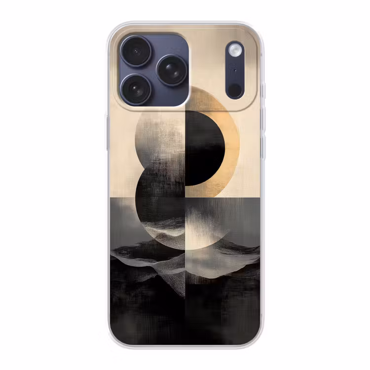 Telefoonhoesje Softcase - Cirkels - Schaduw - Abstract — 1