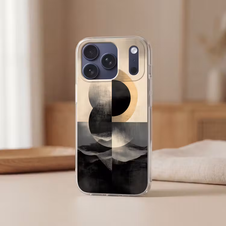 Telefoonhoesje Softcase - Cirkels - Schaduw - Abstract — 3
