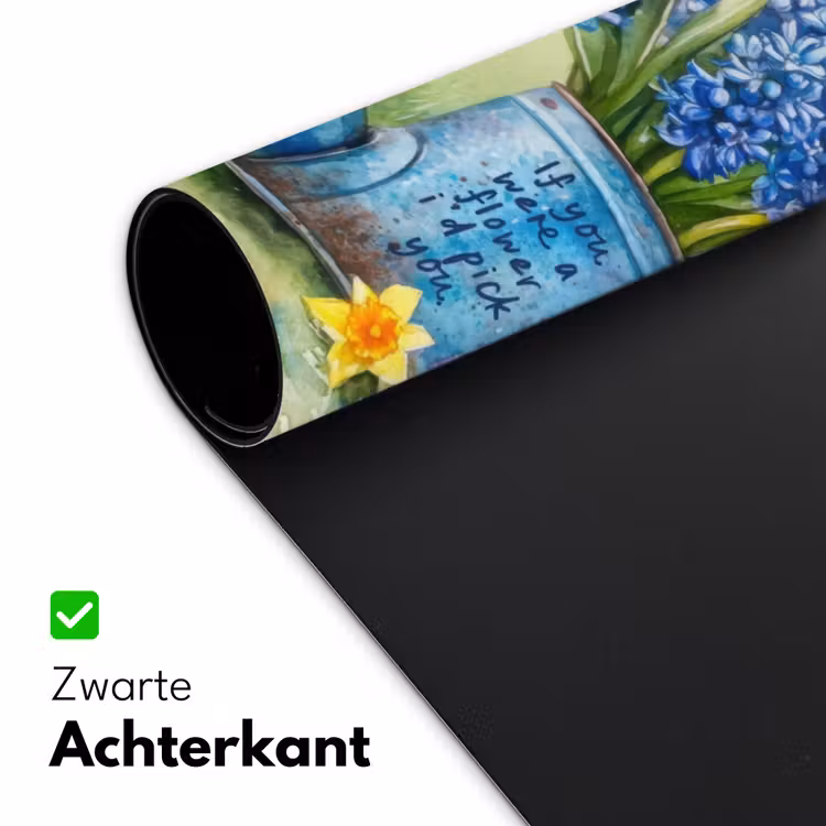 Bureau onderlegger - Lavendelbloemen - Quote - Gieter — 4