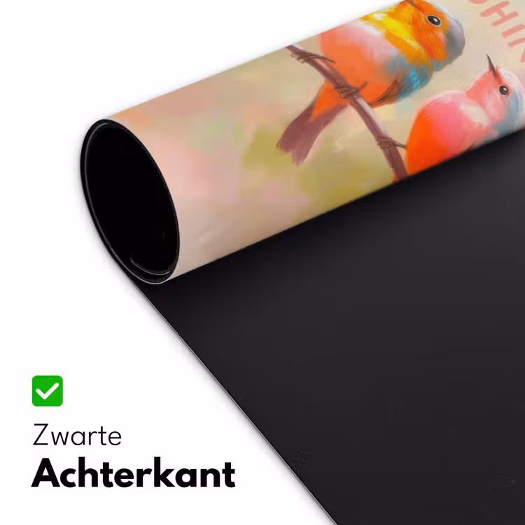 Bureau onderlegger - Vogels - Tak - Quote - Roze — 4