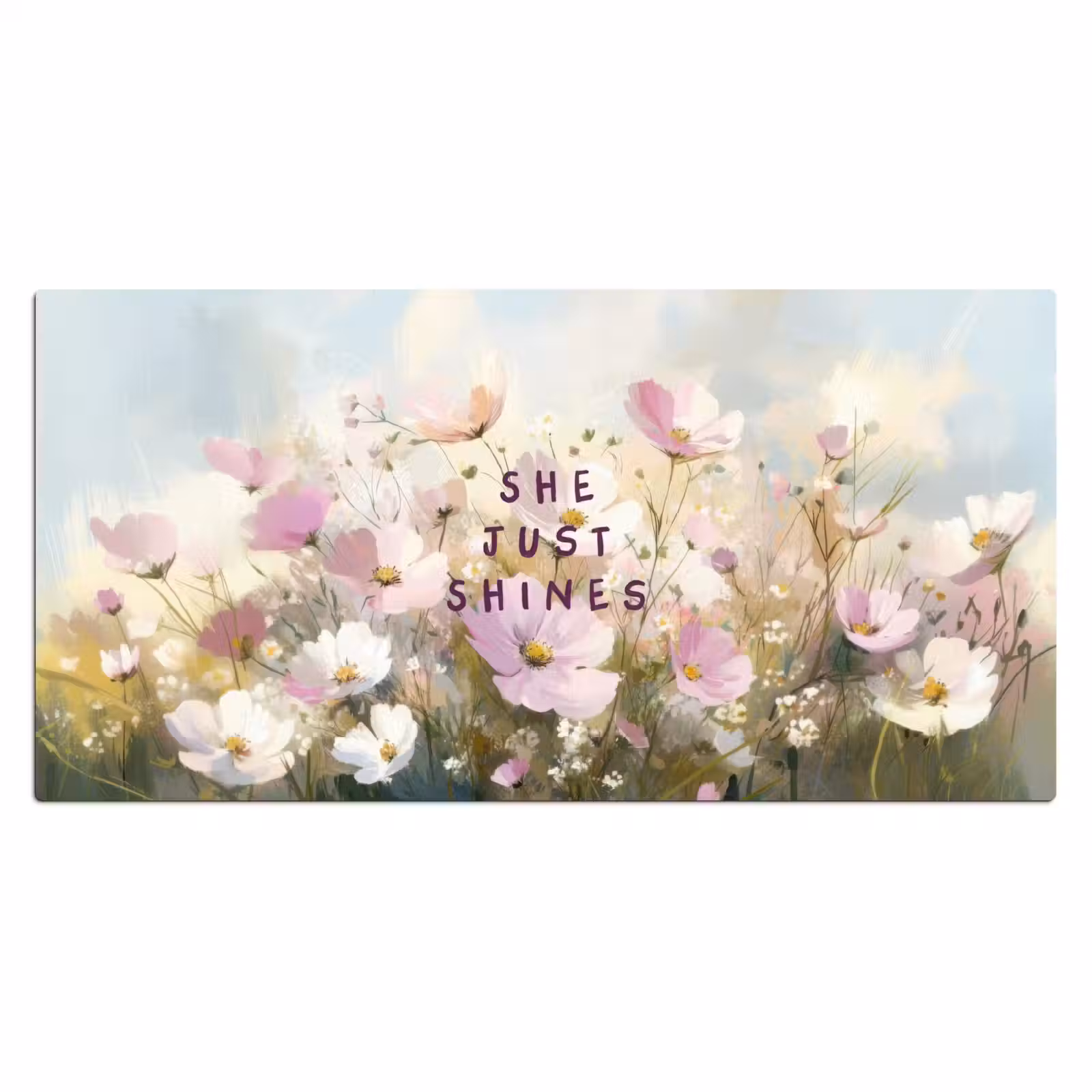 Bureau onderlegger - Quote - Bloemen - Schilderachtig — 1