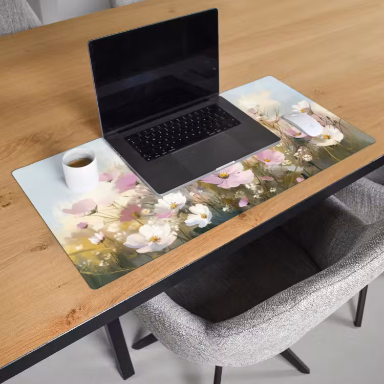Bureau onderlegger - Quote - Bloemen - Schilderachtig — 2