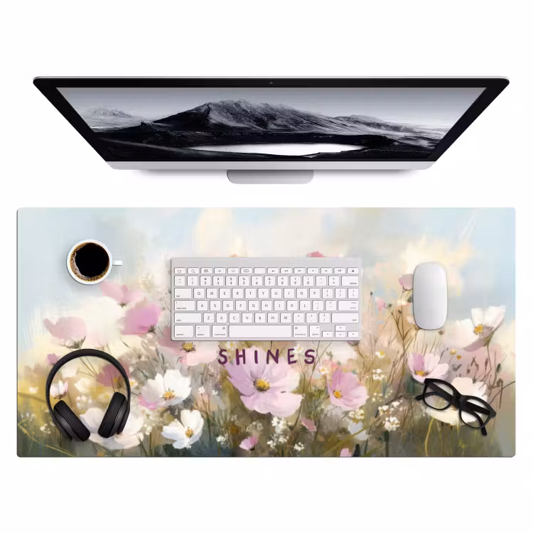 Bureau onderlegger - Quote - Bloemen - Schilderachtig — 3