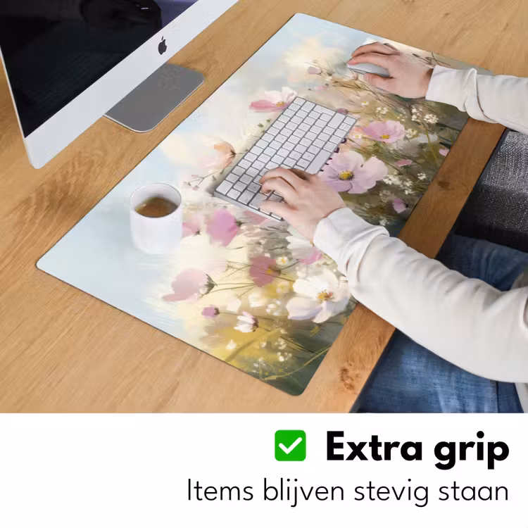 Bureau onderlegger - Quote - Bloemen - Schilderachtig — 5