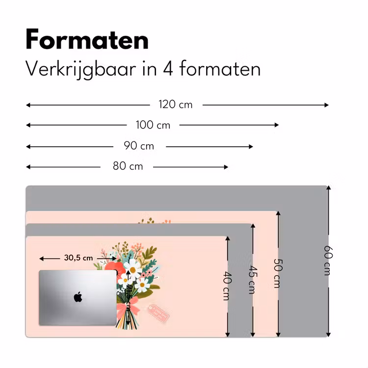 Bureau onderlegger - Boeket - Strikje - Kaartje - Quote — 7